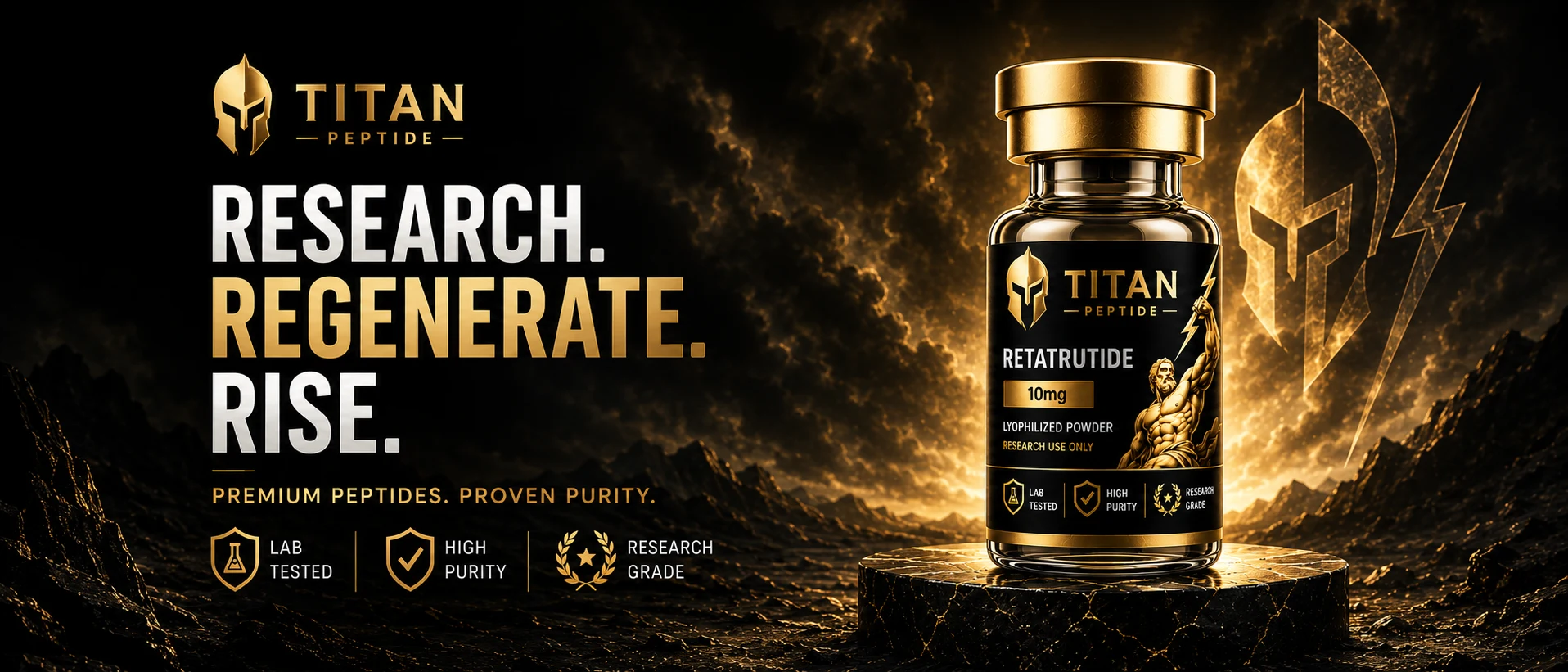 Titan Peptides Australia — 99%+ purity, HPLC-MS verified research peptides, dispatched same day from Australia